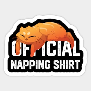 official napping shirt Sticker